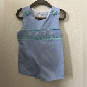 Southern Darlin’ Smocks Boy Romper